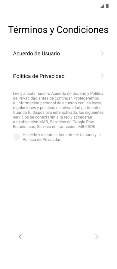 Pulsa en el campo para aceptar los términos y condiciones. Pulsa en el campo para aceptar los términos y condiciones.