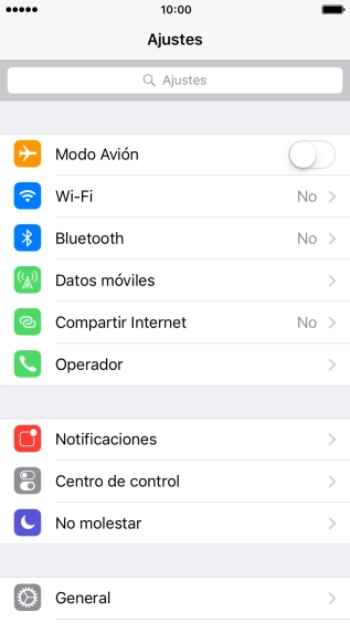 Pulsa Datos móviles. Pulsa Datos móviles.