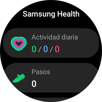 Bajo Actividad diaria puedes ver cuánto has avanzado con tus objetivos de la actividad diaria. Bajo Actividad diaria puedes ver cuánto has avanzado con tus objetivos de la actividad diaria.