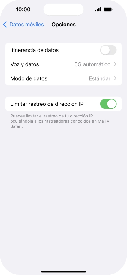 Pulsa Voz y datos.