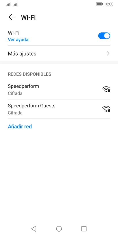 Pulsa la red wifi deseada. Pulsa la red wifi deseada.