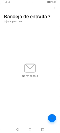 Pulsa la lista desplegable de las cuentas de correo electrónico. Pulsa la lista desplegable de las cuentas de correo electrónico.