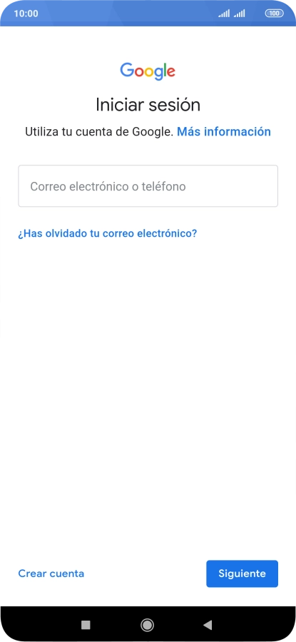 Si no tienes una cuenta de Google, pulsa Crear cuenta y sigue las indicaciones de la pantalla para ver cómo crear una cuenta nueva. Si no tienes una cuenta de Google, pulsa Crear cuenta y sigue las indicaciones de la pantalla para ver cómo crear una cuenta nueva.