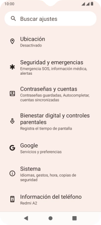 Pulsa Sistema.