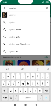 Introduce el nombre del tema o de la app y pulsa el icono de búsqueda. Introduce el nombre del tema o de la app y pulsa el icono de búsqueda.