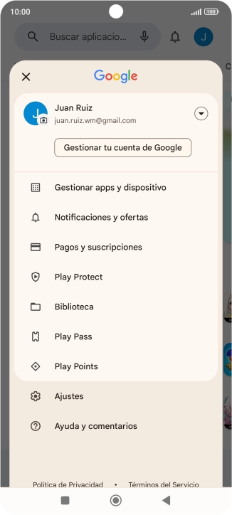 Pulsa Gestionar apps y dispositivo. Pulsa Gestionar apps y dispositivo.