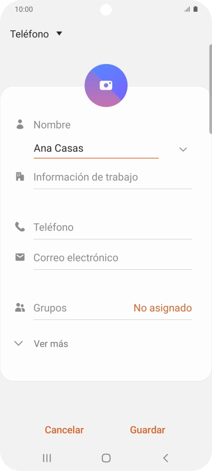 Pulsa Teléfono e introduce el número de teléfono deseado. Pulsa Teléfono e introduce el número de teléfono deseado.