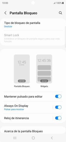 Pulsa Tipo de bloqueo de pantalla. Pulsa Tipo de bloqueo de pantalla.