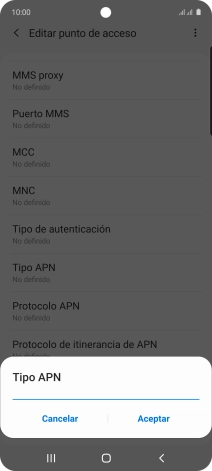 Introduce default y pulsa Aceptar. Introduce default y pulsa Aceptar.