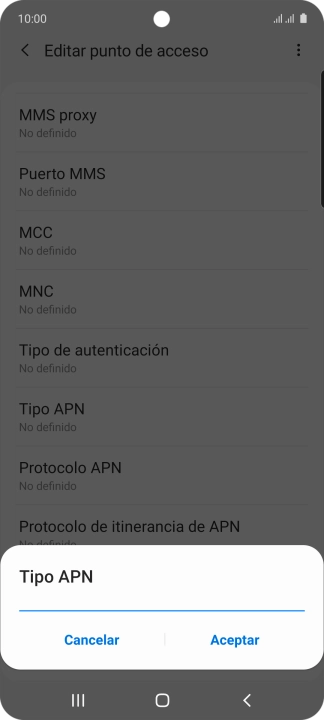 Introduce default y pulsa Aceptar. Introduce default y pulsa Aceptar.