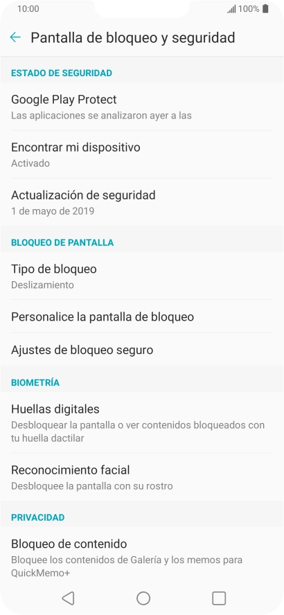 Pulsa Huellas digitales. Pulsa Huellas digitales.