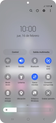 Pulsa el icono de ajustes.