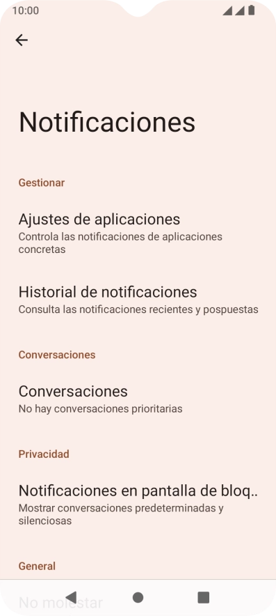 Pulsa Ajustes de aplicaciones. Pulsa Ajustes de aplicaciones.