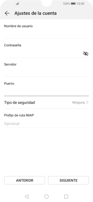 Pulsa Tipo de seguridad. Pulsa Tipo de seguridad.