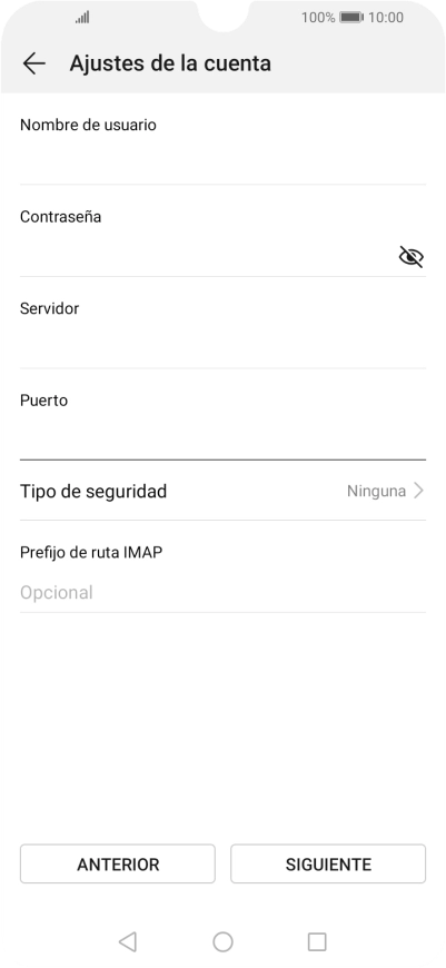 Pulsa Tipo de seguridad. Pulsa Tipo de seguridad.