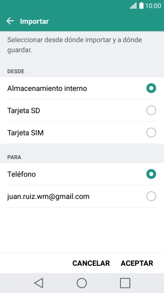 Pulsa Tarjeta SIM.