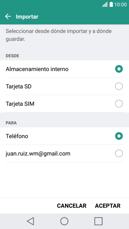 Pulsa Tarjeta SIM.