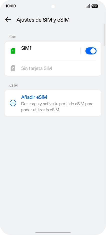 Pulsa Añadir eSIM. Pulsa Añadir eSIM.
