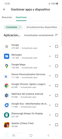 Pulsa la app deseada. Pulsa la app deseada.