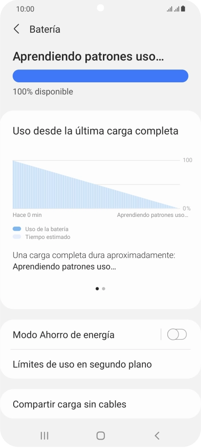 Pulsa Modo Ahorro de energía. Pulsa Modo Ahorro de energía.