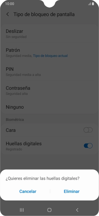 Pulsa Eliminar. Pulsa Eliminar.