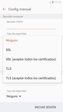 Pulsa Ninguno para desactivar la función.