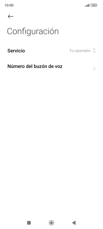 Pulsa Número del buzón de voz. Pulsa Número del buzón de voz.