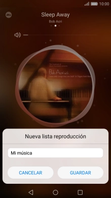 Introduce el nombre deseado de la lista de reproducción y pulsa GUARDAR.