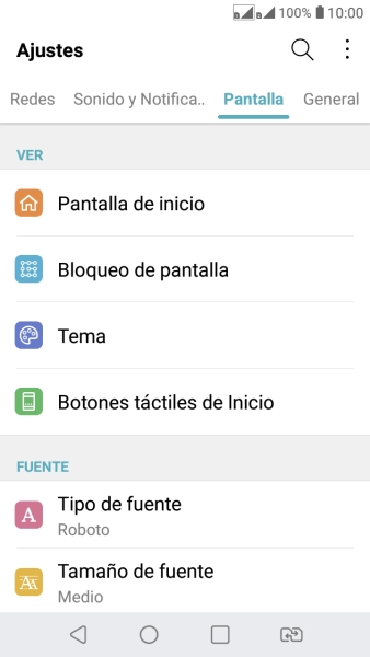 Pulsa Bloqueo de pantalla. Pulsa Bloqueo de pantalla.