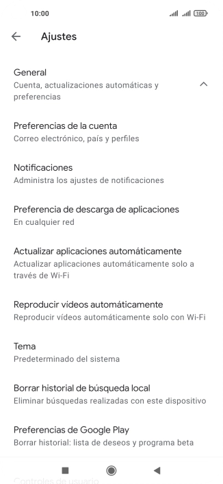 Pulsa Actualizar aplicaciones automáticamente. Pulsa Actualizar aplicaciones automáticamente.