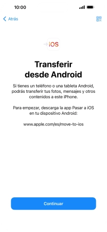 Para transferir contenido a tu teléfono, tienes que haber instalado la app Para transferir contenido a tu teléfono, tienes que haber instalado la app