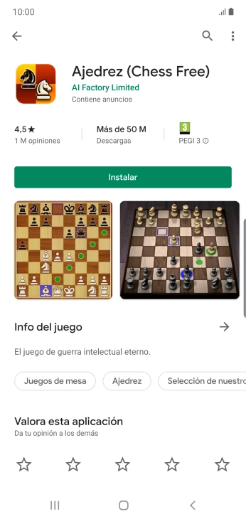 Pulsa Instalar y sigue las indicaciones de la pantalla para instalar la app. Pulsa Instalar y sigue las indicaciones de la pantalla para instalar la app.
