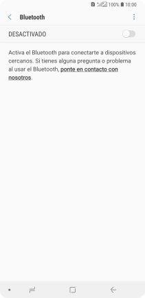 Pulsa el indicador para activar la función.
