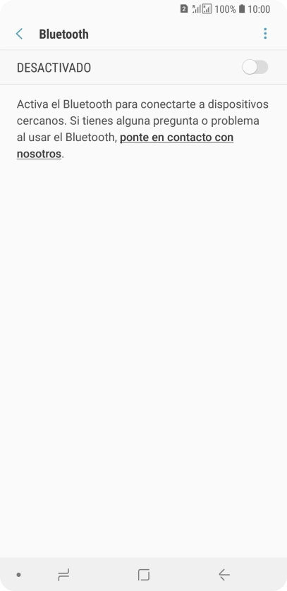 Pulsa el indicador para activar la función.