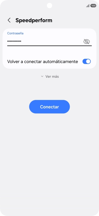 Introduce la contraseña de la red wifi y pulsa Conectar. Introduce la contraseña de la red wifi y pulsa Conectar.
