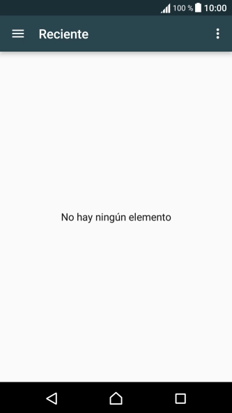 Desliza el dedo hacia la derecha desde la parte izquierda de la pantalla. Desliza el dedo hacia la derecha desde la parte izquierda de la pantalla.