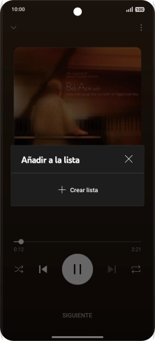 Pulsa Crear lista. Pulsa Crear lista.