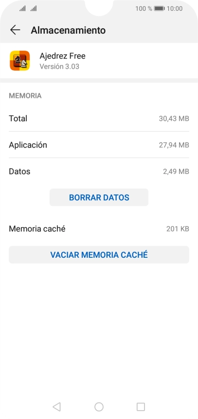 Pulsa VACIAR MEMORIA CACHÉ. Pulsa VACIAR MEMORIA CACHÉ.