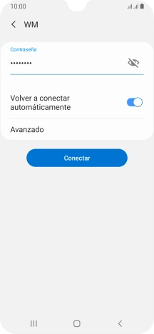 Introduce la contraseña de la red wifi y pulsa Conectar. Introduce la contraseña de la red wifi y pulsa Conectar.