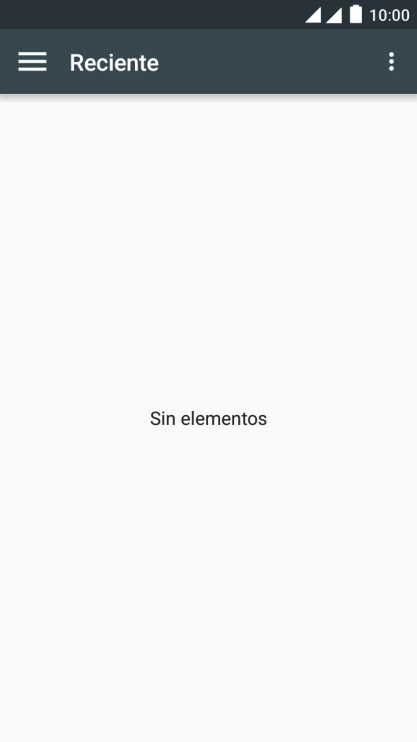Desliza el dedo hacia la derecha desde la parte izquierda de la pantalla. Desliza el dedo hacia la derecha desde la parte izquierda de la pantalla.