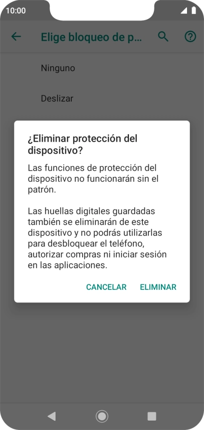 Pulsa ELIMINAR. Pulsa ELIMINAR.