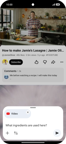 Follow the instructions on the screen to type or speak the required question for the video.