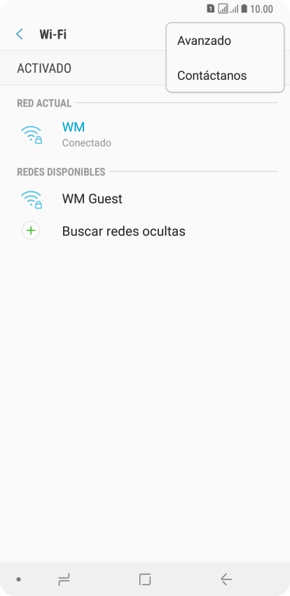 Pulsa Avanzado.