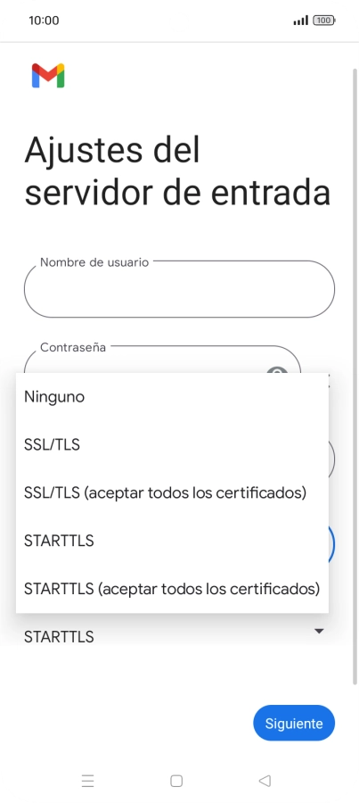 Pulsa SSL/TLS.