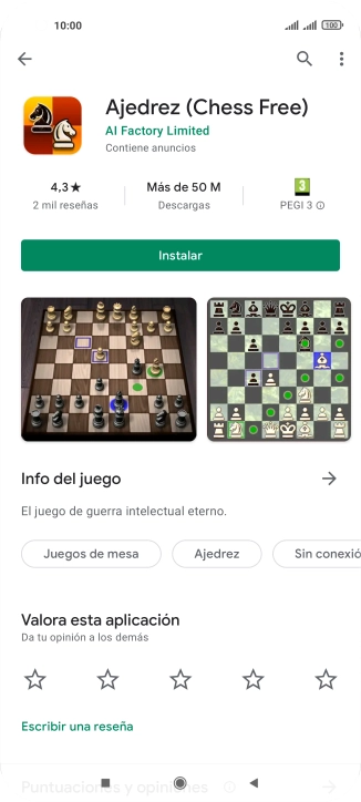 Pulsa Instalar y sigue las indicaciones de la pantalla para instalar la app. Pulsa Instalar y sigue las indicaciones de la pantalla para instalar la app.
