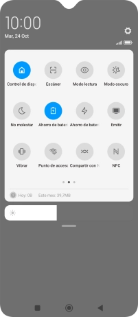 Pulsa la tecla de inicio para terminar y regresar a la pantalla de inicio. Pulsa la tecla de inicio para terminar y regresar a la pantalla de inicio.