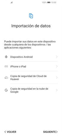 Puedes transferir el contenido de otro teléfono cuando activas tu teléfono por primera vez y cuando lo has restablecido. Cuando aparezca en la pantalla del teléfono esta imagen, ya está listo para la transmisión del contenido del otro teléfono. Puedes transferir el contenido de otro teléfono cuando activas tu teléfono por primera vez y cuando lo has restablecido. Cuando aparezca en la pantalla del teléfono esta imagen, ya está listo para la transmisión del contenido del otro teléfono.