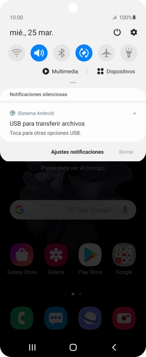 Pulsa Toca para otras opciones USB.. Pulsa Toca para otras opciones USB..