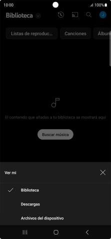 Pulsa una categoría y desplázate al archivo de música deseado. Pulsa una categoría y desplázate al archivo de música deseado.