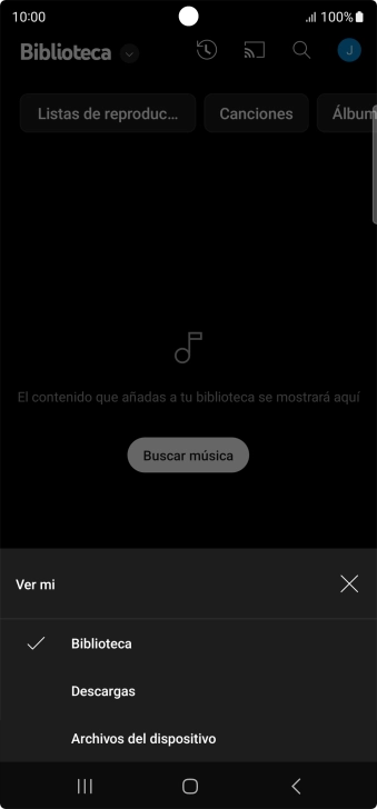 Pulsa una categoría y desplázate al archivo de música deseado. Pulsa una categoría y desplázate al archivo de música deseado.